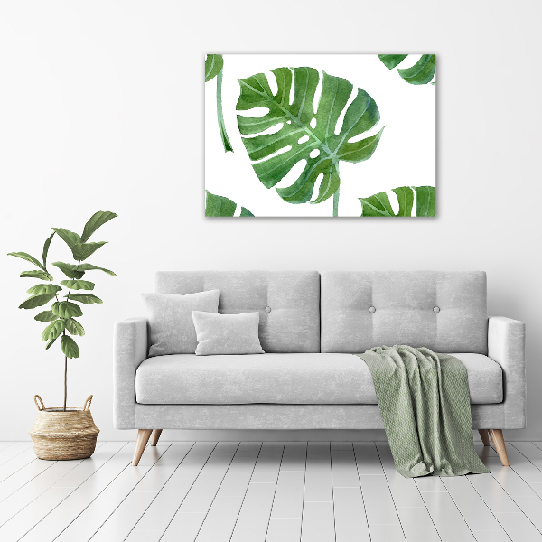Quadro vetro Monstera
