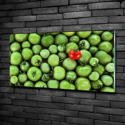 Quadro in verde Pomodoro maturo