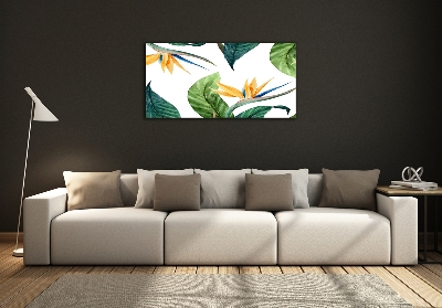 Quadro vetro Fiori tropicali