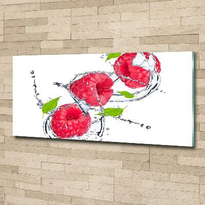 Quadro su vetro Lampone e acqua