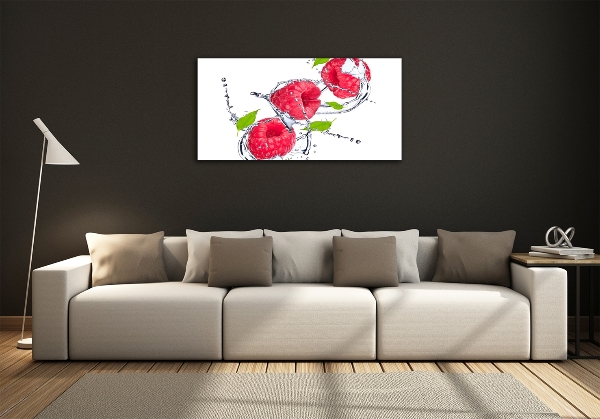 Quadro su vetro Lampone e acqua