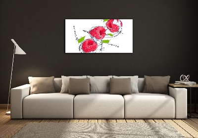 Quadro su vetro Lampone e acqua