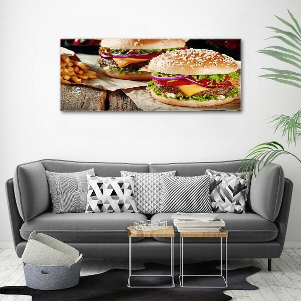 Quadro su vetro Hamburger