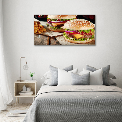 Quadro su vetro Hamburger