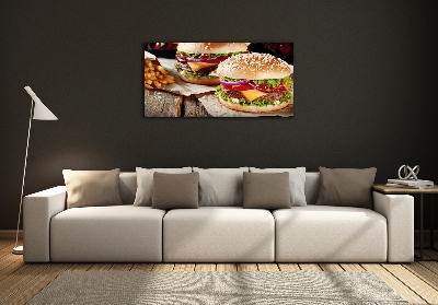 Quadro su vetro Hamburger