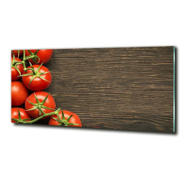 Quadro vetro Pomodori su legno
