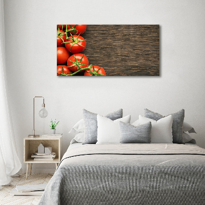 Quadro vetro Pomodori su legno