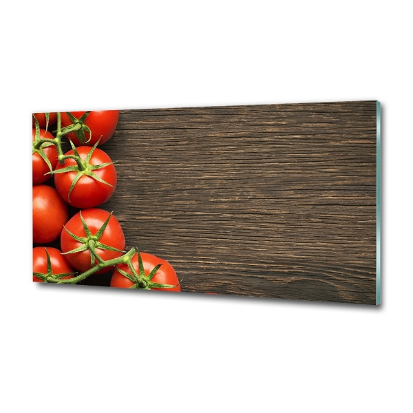 Quadro vetro Pomodori su legno