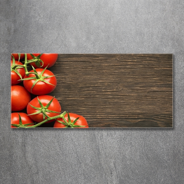 Quadro vetro Pomodori su legno