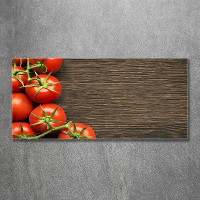 Quadro vetro Pomodori su legno