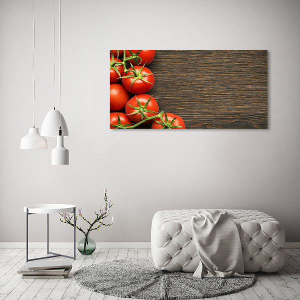 Quadro vetro Pomodori su legno