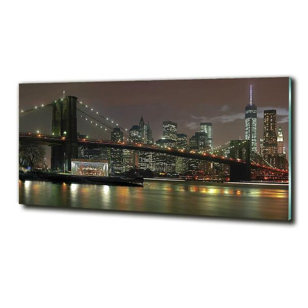 Quadro vetro New York di notte