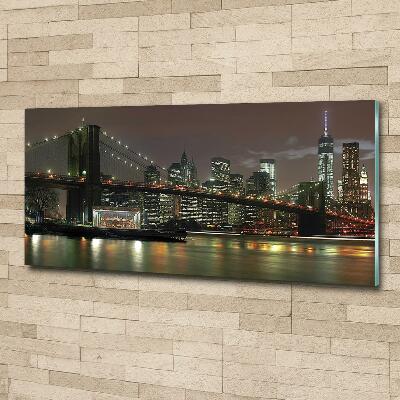 Quadro vetro New York di notte