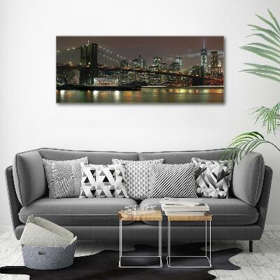 Quadro vetro New York di notte