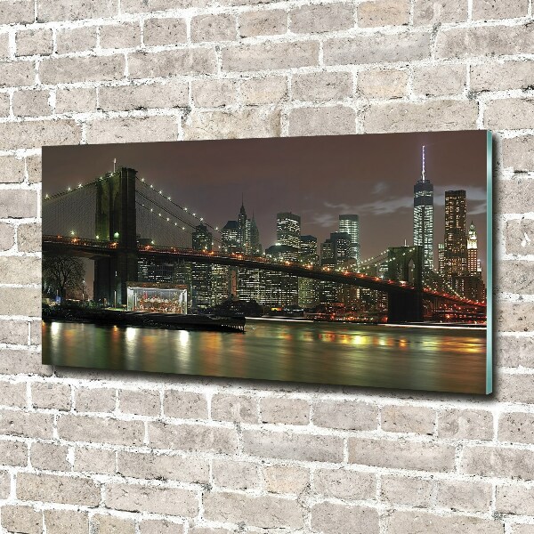 Quadro vetro New York di notte