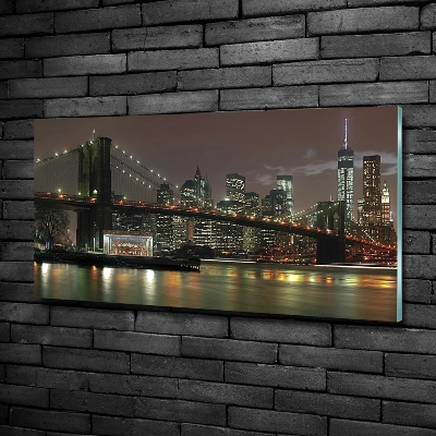 Quadro vetro New York di notte