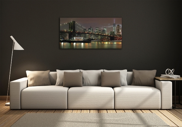 Quadro vetro New York di notte