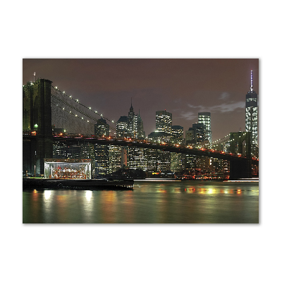 Quadro vetro New York di notte