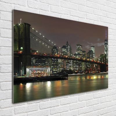 Quadro vetro New York di notte