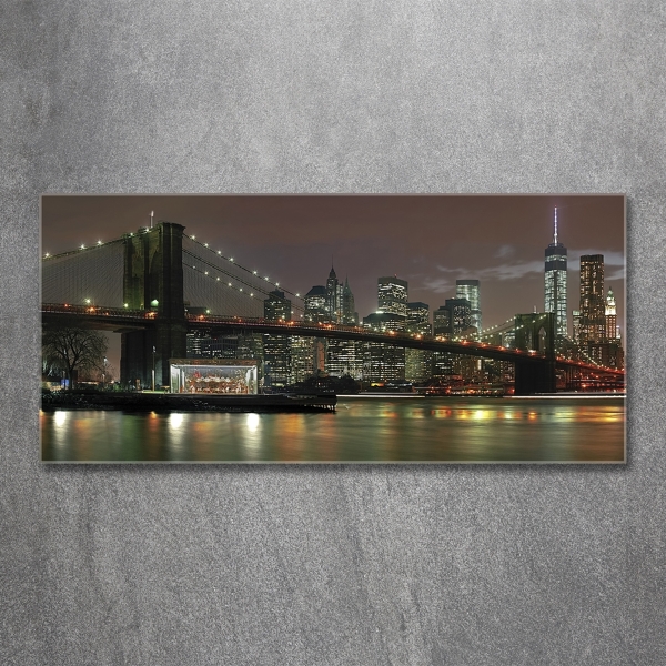 Quadro vetro New York di notte