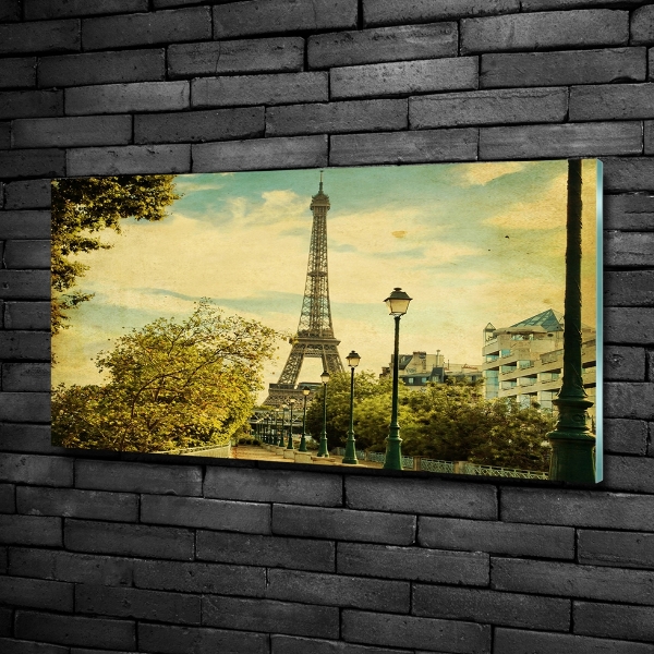 Quadro in verde Torre Eiffel Parigi