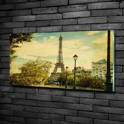 Quadro in verde Torre Eiffel Parigi