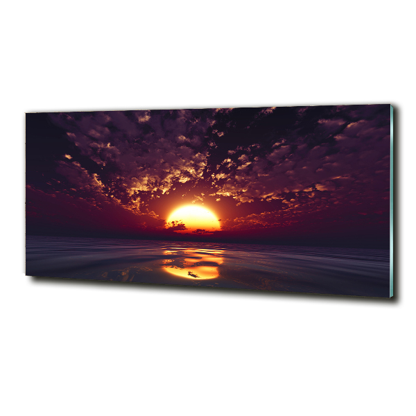 Quadro su vetro Tramonto