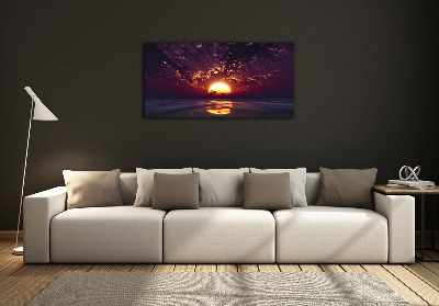 Quadro su vetro Tramonto