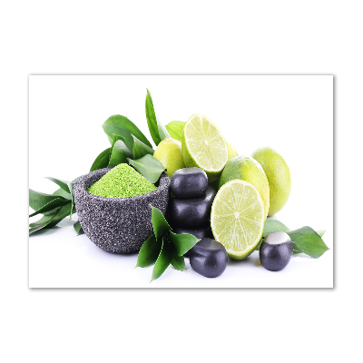 Quadro in verde Calci e pietre