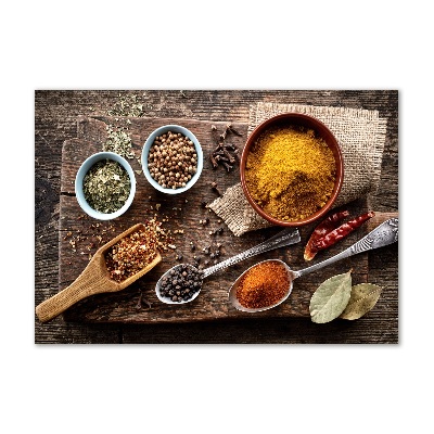 Quadro su vetro Miscela di spezie
