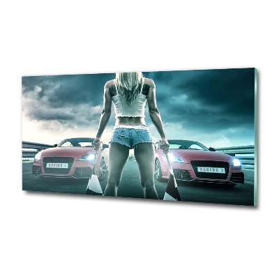 Quadro in verde L'inizio della gara