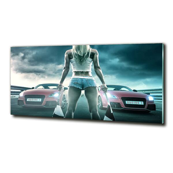 Quadro in verde L'inizio della gara