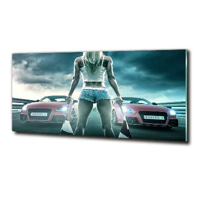 Quadro in verde L'inizio della gara