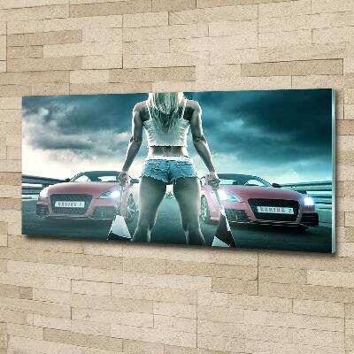 Quadro in verde L'inizio della gara