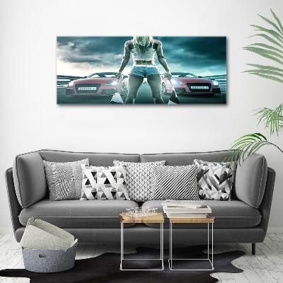 Quadro in verde L'inizio della gara