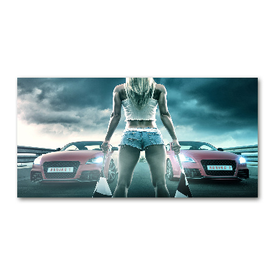 Quadro in verde L'inizio della gara