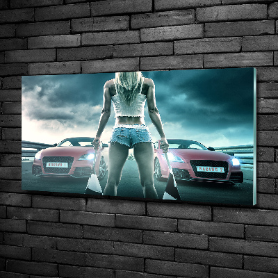 Quadro in verde L'inizio della gara