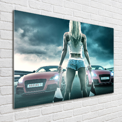 Quadro in verde L'inizio della gara