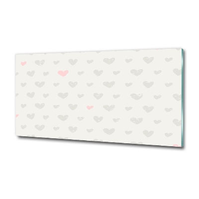 Quadro in verde Sfondo a cuori