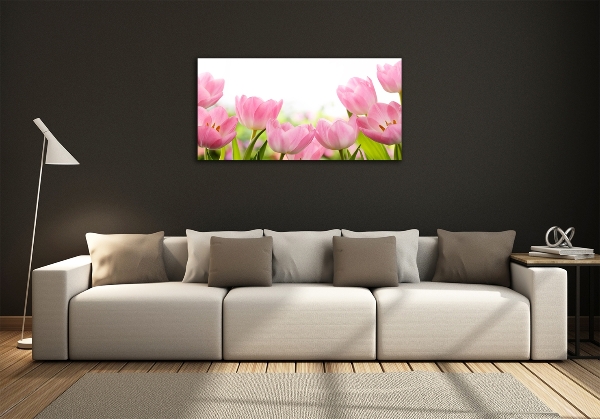 Quadro vetro Giardino rosa