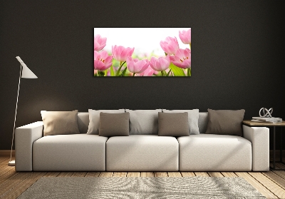 Quadro vetro Giardino rosa