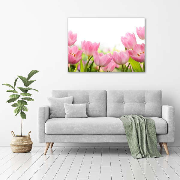 Quadro vetro Giardino rosa