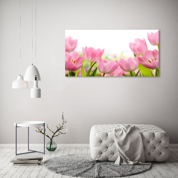 Quadro vetro Giardino rosa