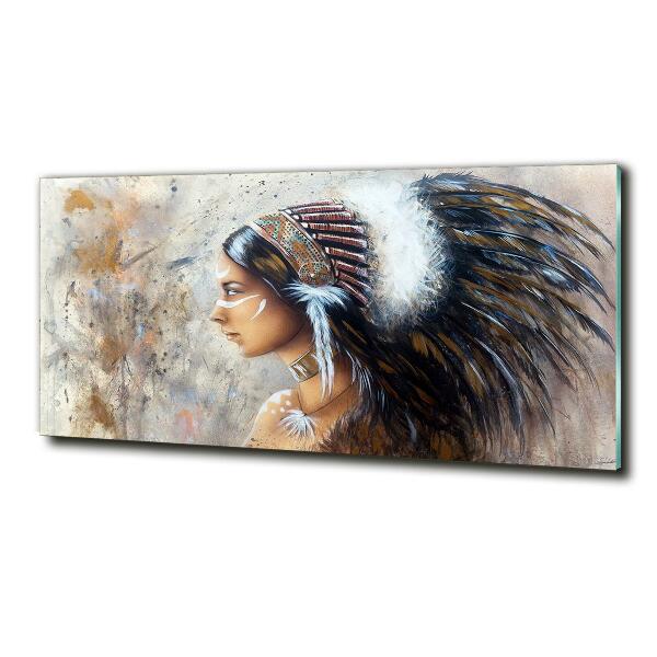 Quadro su vetro Donna indiana