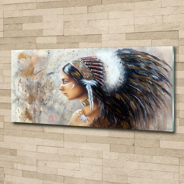 Quadro su vetro Donna indiana