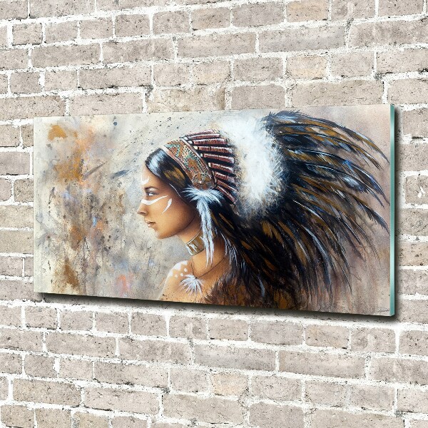 Quadro su vetro Donna indiana