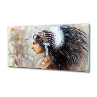 Quadro su vetro Donna indiana