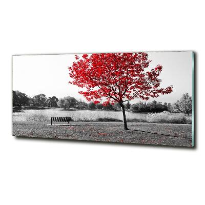 Quadro vetro Albero rosso