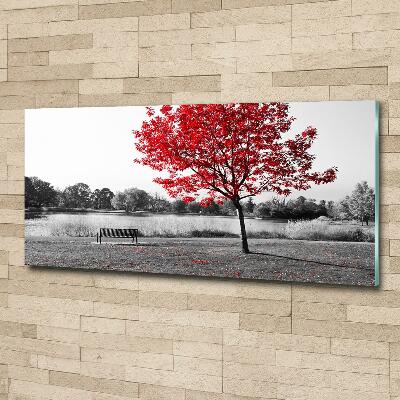 Quadro vetro Albero rosso