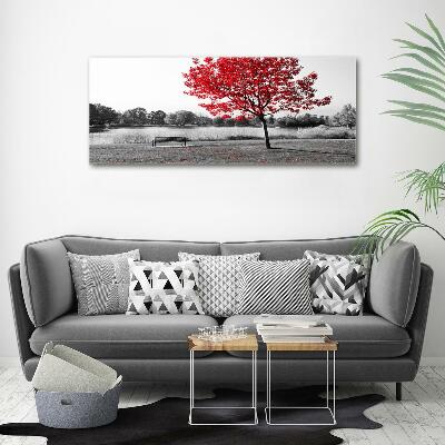 Quadro vetro Albero rosso